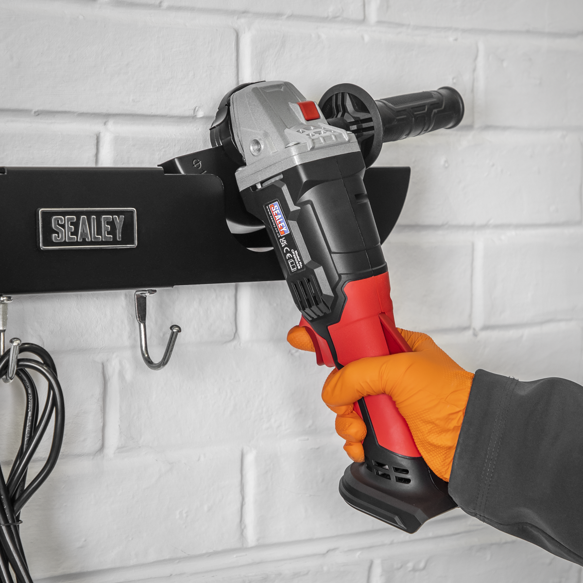 Sealey AGSR2 Angle Grinder Storage Rack 2-Bay