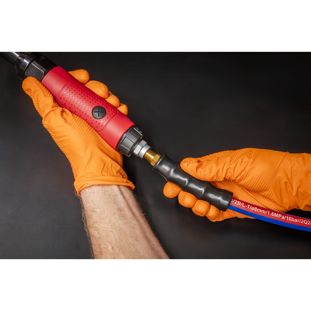 Sealey AH10R Extra-Heavy-Duty Air Hose with 1/4"BSP Unions 10m x 8mm