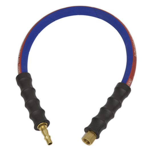 Sealey AH2R Air Leader Hose with Tailpiece & 1/4"BSP Union 600mm x 8mm