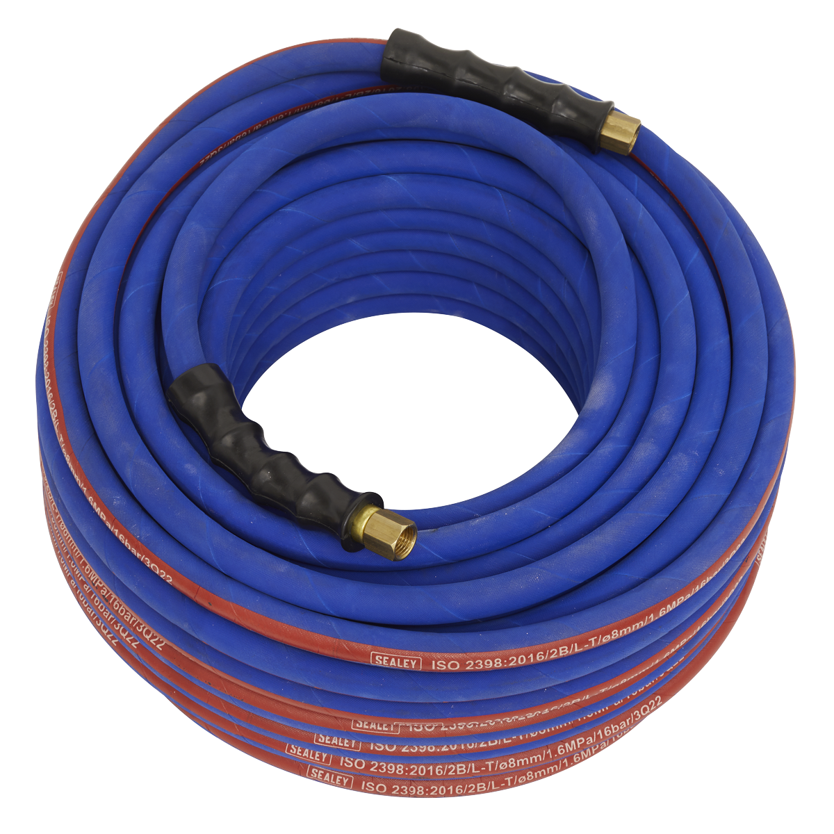 Sealey AH30R Extra-Heavy-Duty Air Hose with 1/4"BSP Unions 30m x 8mm
