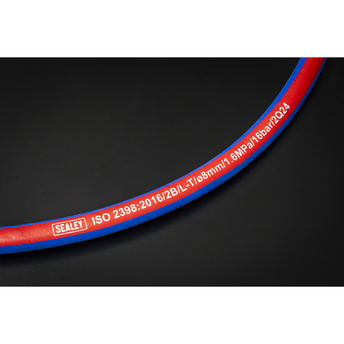 Sealey AH5R Extra-Heavy-Duty Air Hose with 1/4"BSP Unions 5m x 8mm