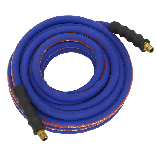 Sealey AH5R Extra-Heavy-Duty Air Hose with 1/4"BSP Unions 5m x 8mm