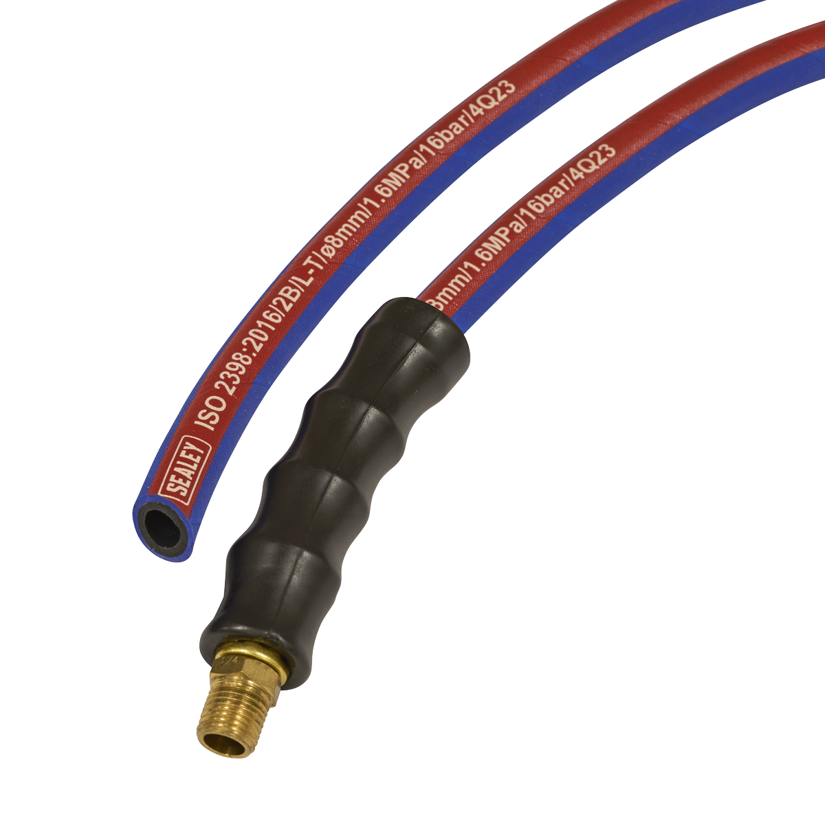 Sealey AH5R Extra-Heavy-Duty Air Hose with 1/4"BSP Unions 5m x 8mm