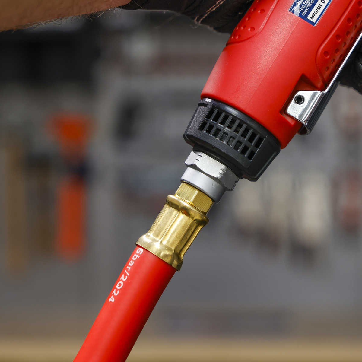 Sealey AHC1038 Air Hose with 1/4"BSP Unions 10m x 10mm
