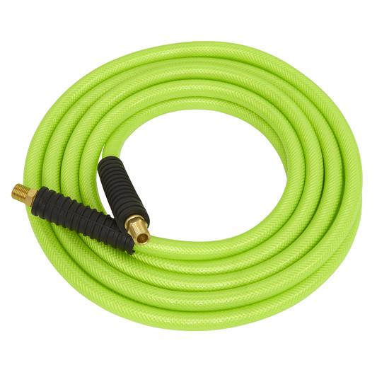 Sealey AHFC538 High-Visibility Air Hose with 1/4"BSP Unions 5m x 10mm