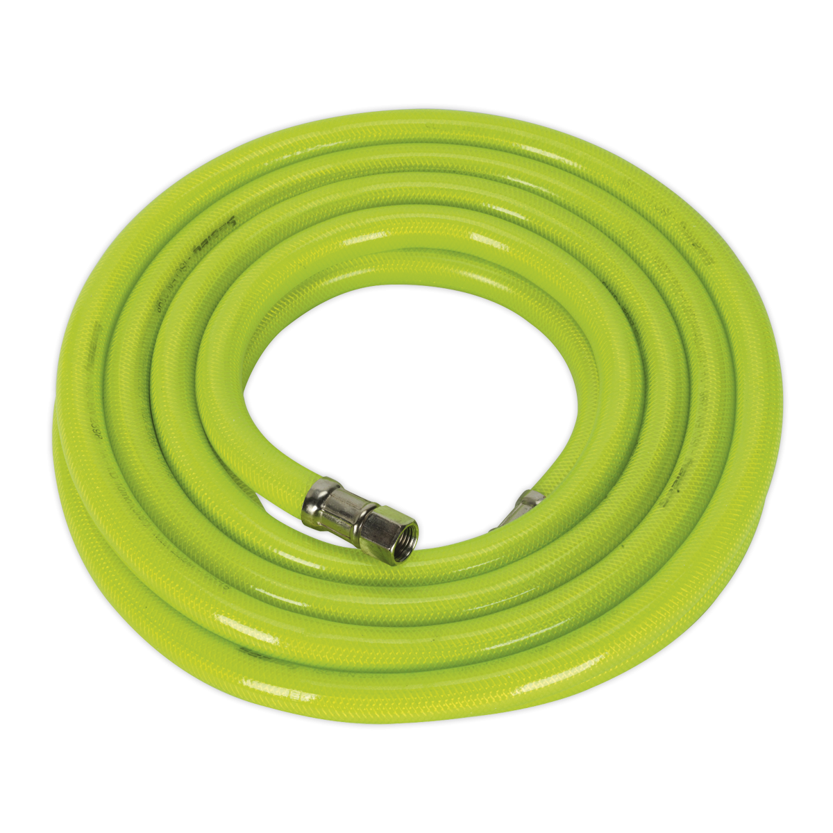 Sealey AHFC538 High-Visibility Air Hose with 1/4"BSP Unions 5m x 10mm