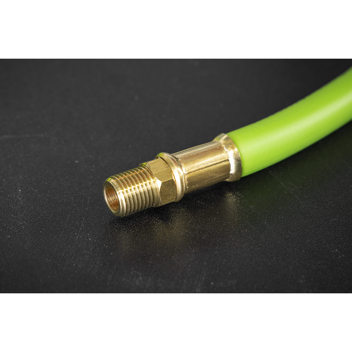 Sealey AHH10 High-Visibility Hybrid Air Hose with 1/4"BSP Unions 10m x 8mm