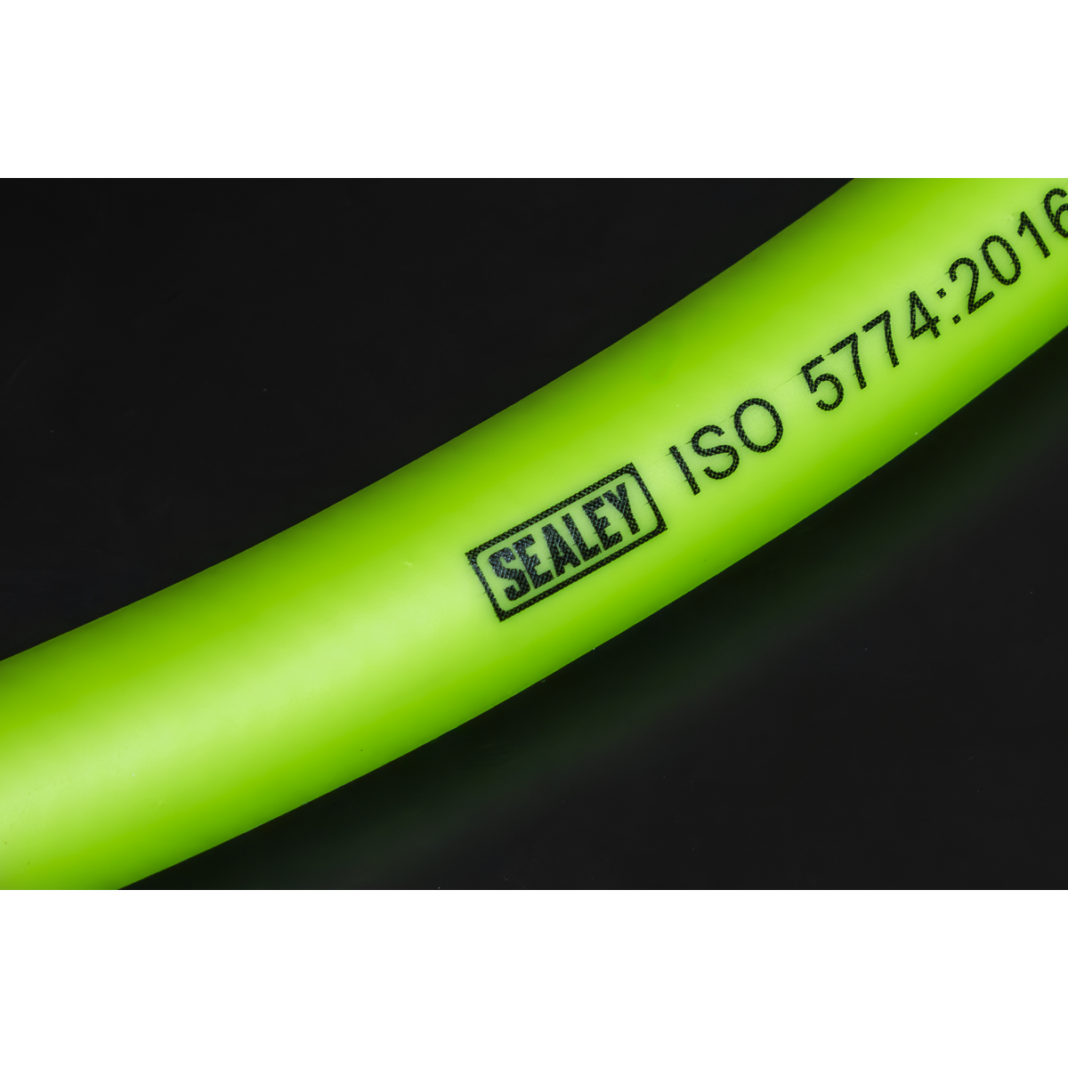 Sealey AHHC10G High-Visibility Hybrid Air Hose with 1/4"BSP Unions 10m x 8mm