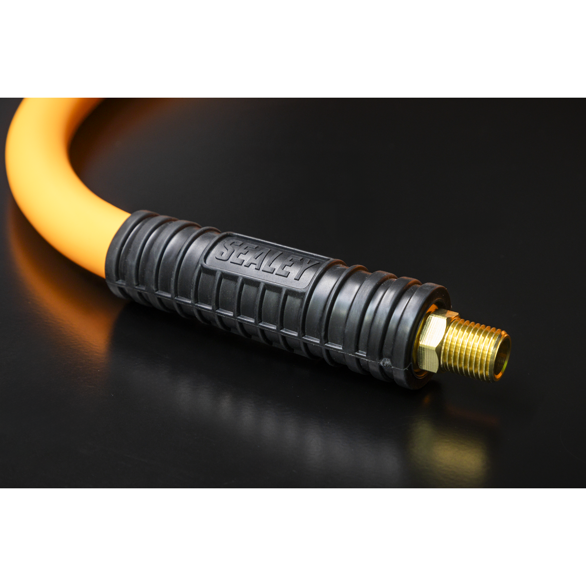 Sealey AHHC1538 High-Visibility Hybrid Air Hose with 1/4"BSP Unions 15m x 10mm