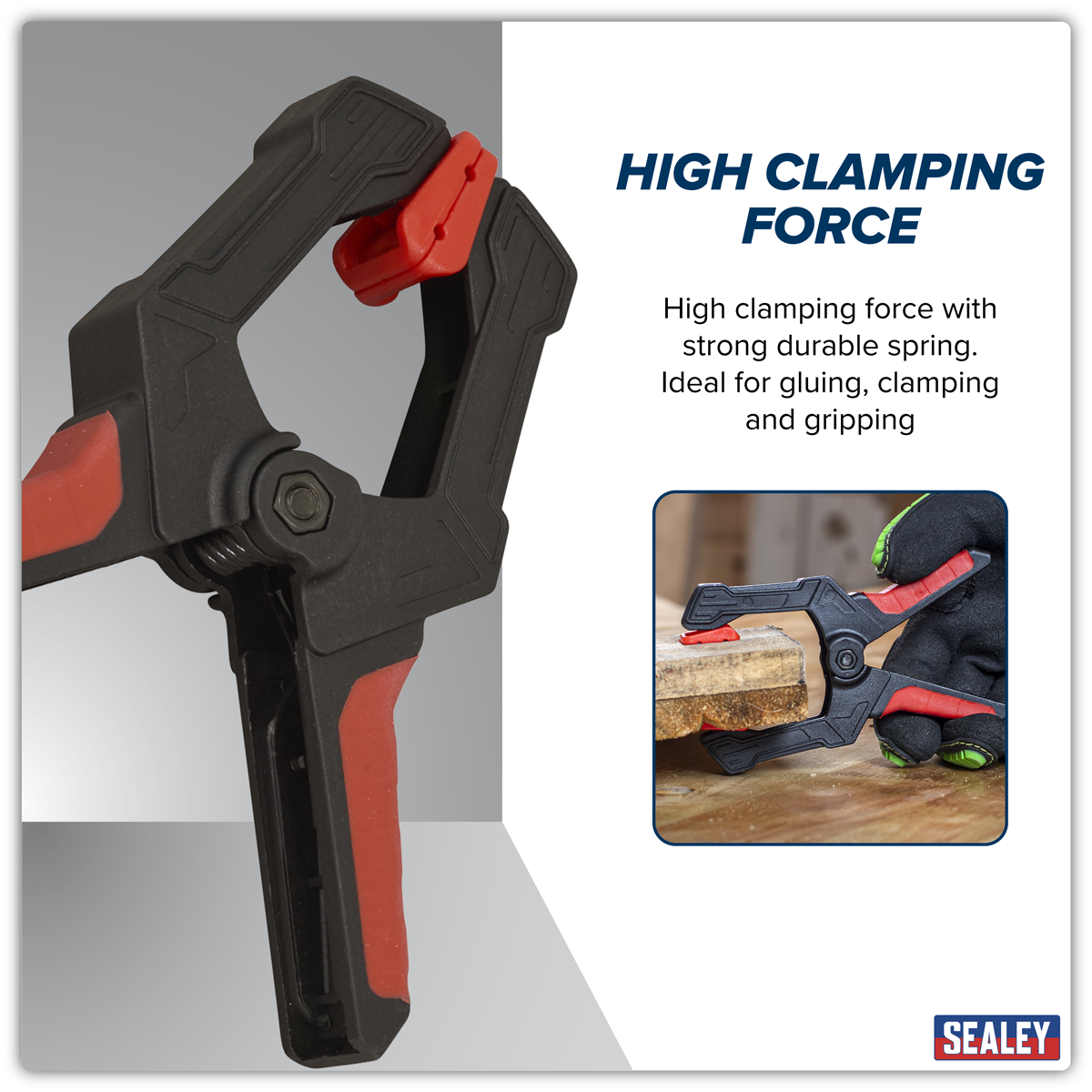 Sealey AK044 Spring Clamp Set 60mm 4pc