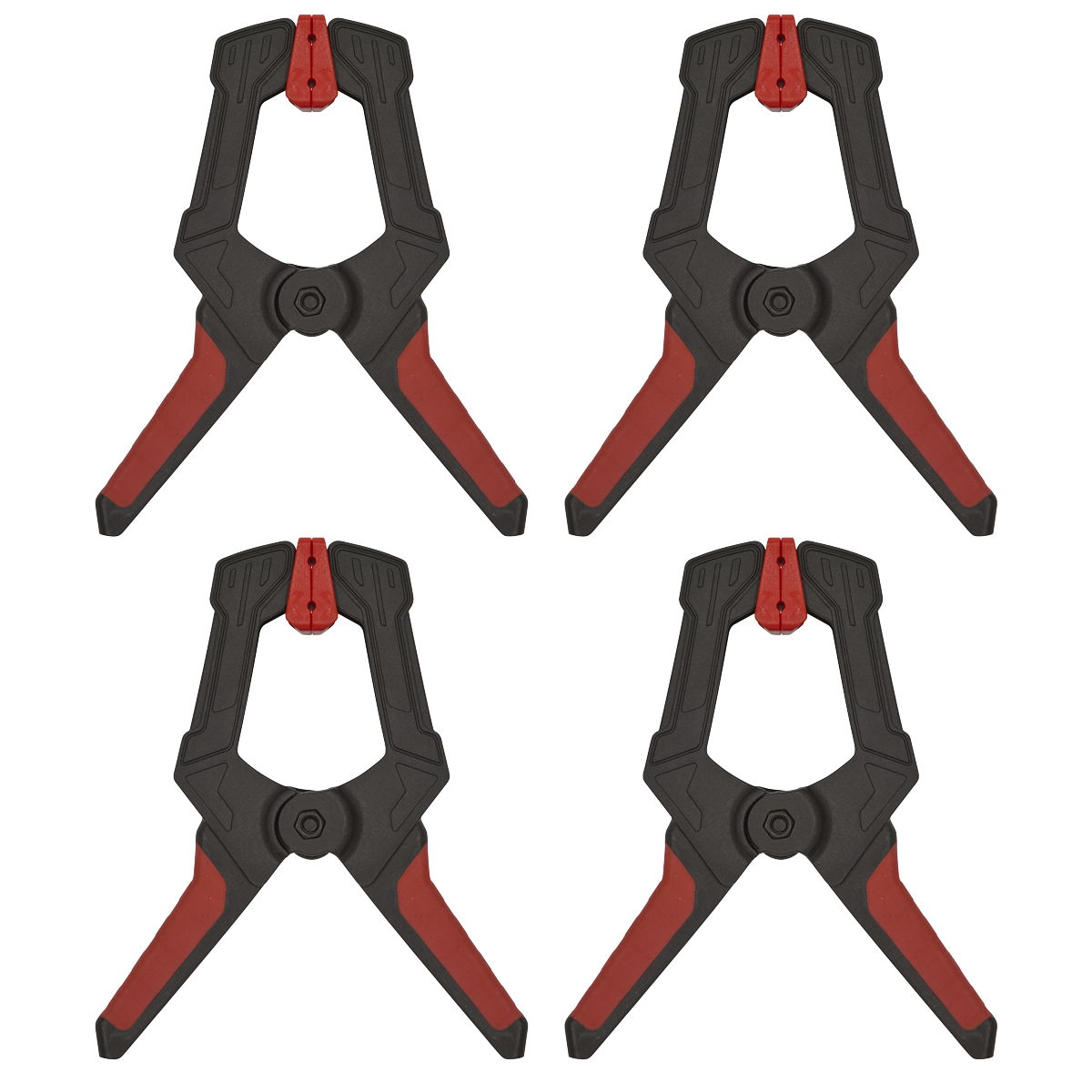 Sealey AK064 Spring Clamp Set 80mm 4pc