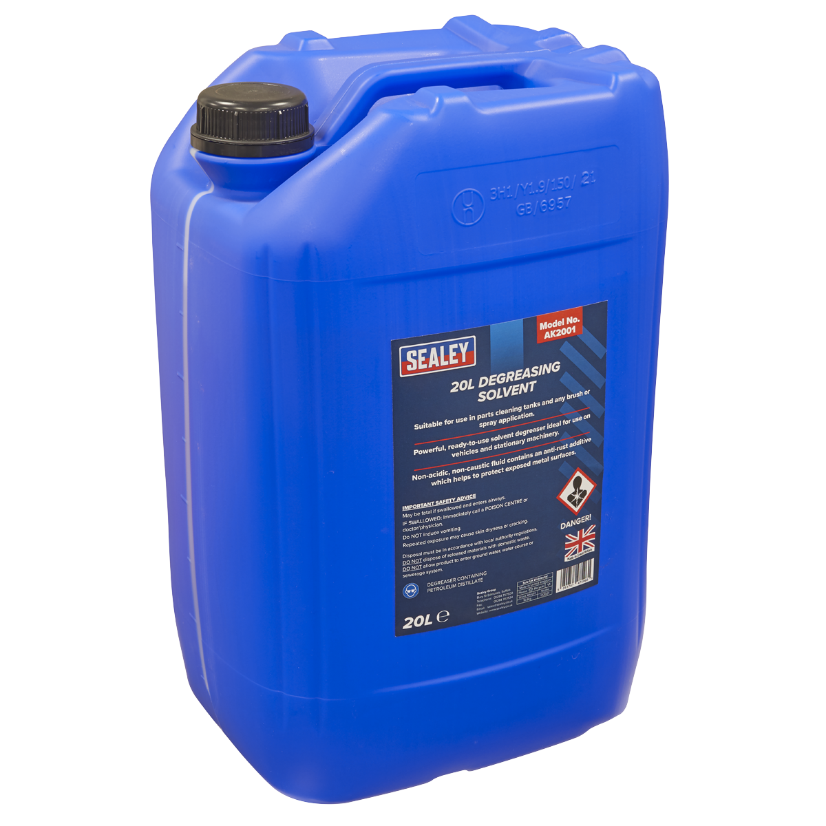 Sealey AK2001 Degreasing Solvent 20L