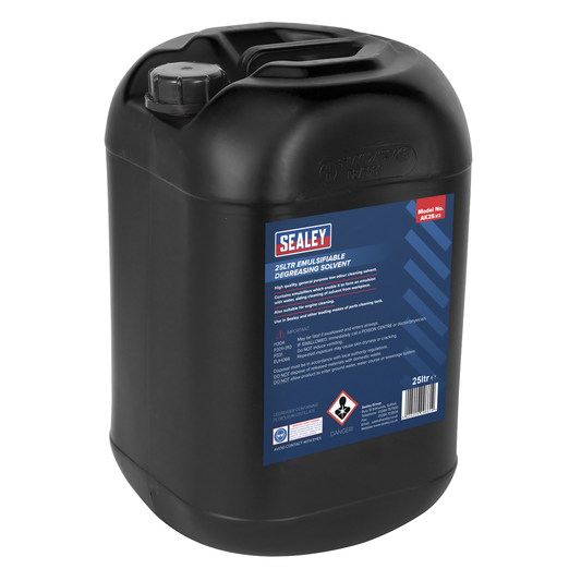 Sealey AK25 Degreasing Solvent Emulsifiable 25L