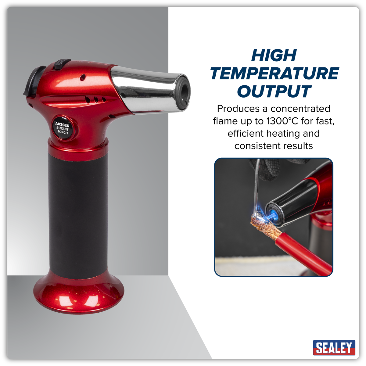 Sealey AK2936 Refillable Butane Heating/Soldering Torch