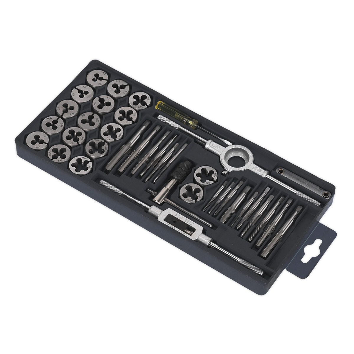 Sealey AK301 Metric Tap & Die Set Split Dies 40pc