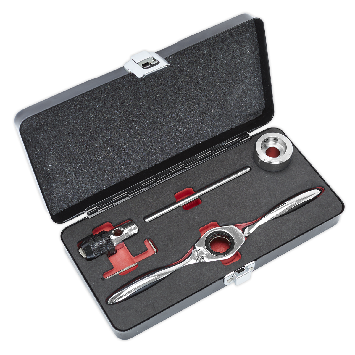 Sealey AK3027 Metric Bi-Directional Ratchet Tap & Die Holder Set 5pc