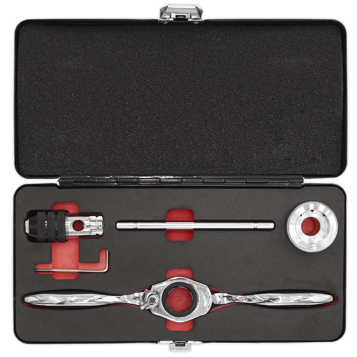 Sealey AK3027 Metric Bi-Directional Ratchet Tap & Die Holder Set 5pc
