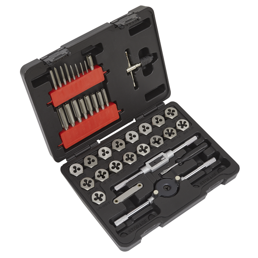 Sealey AK3039HM Metric Tap & Hex Die Set 39pc