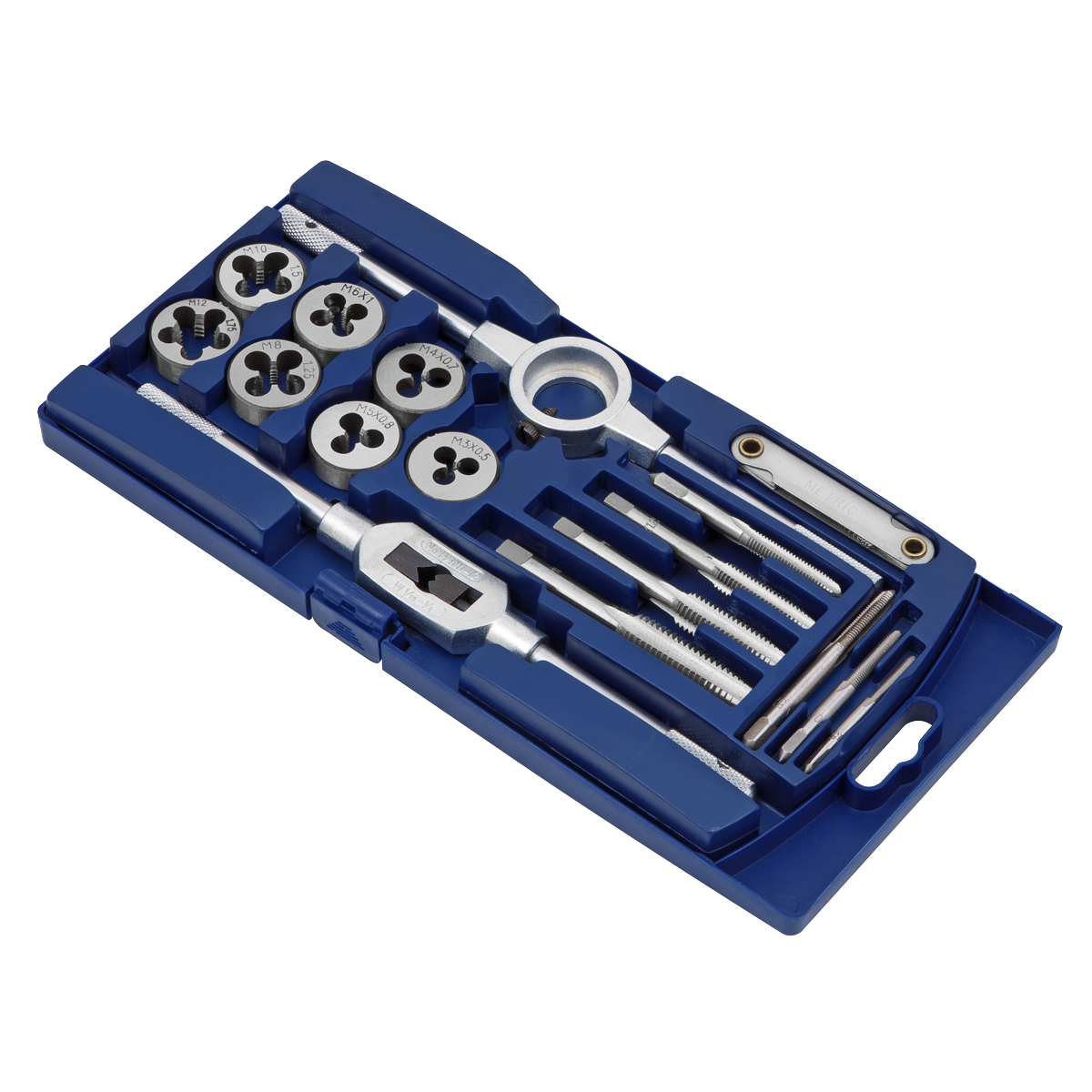 Sealey AK321 Metric Tap & Die Set 17pc