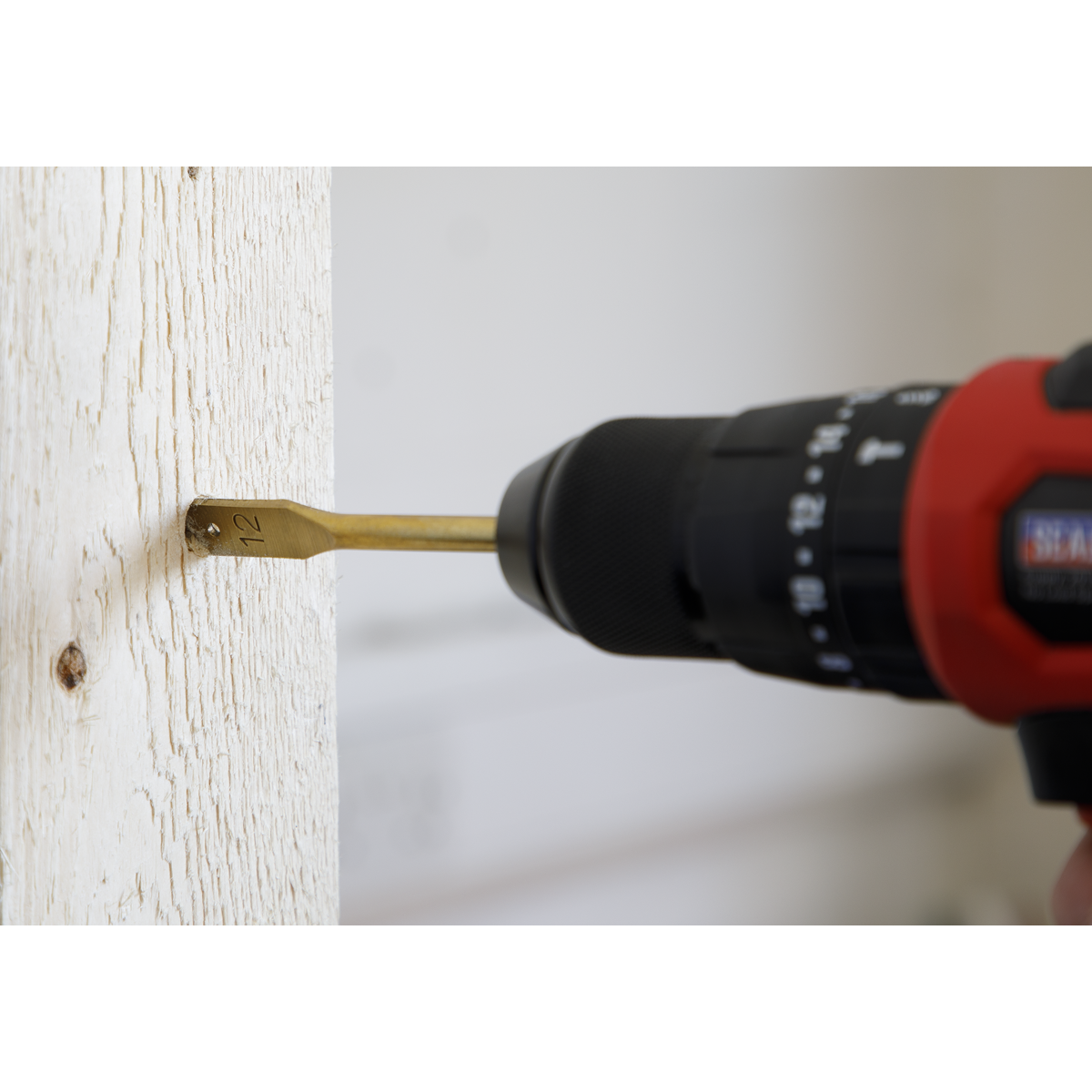 Sealey AK3707FW Titanium Coated Flat Wood Drill Bit Set 7pc