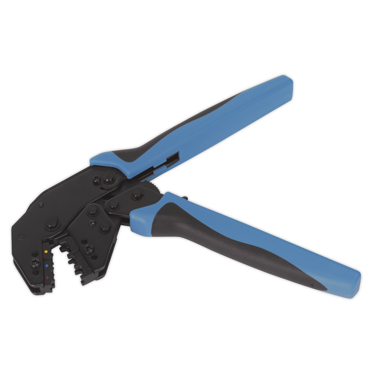 Sealey AK3863 Angled Head Ratchet Crimping Tool Insulated Terminals
