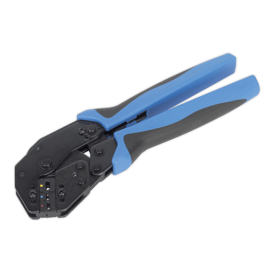 Sealey AK3863 Angled Head Ratchet Crimping Tool Insulated Terminals