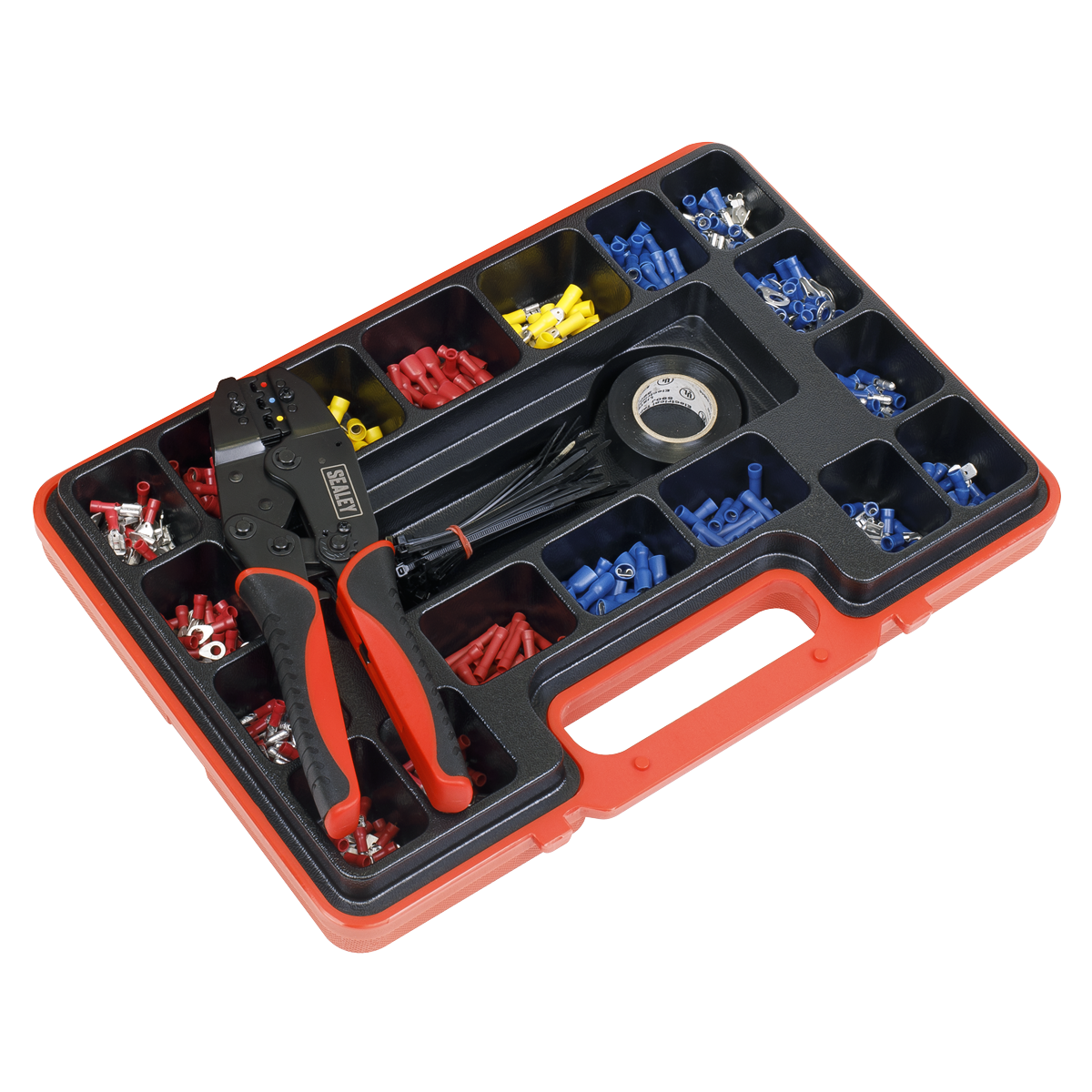 Sealey AK386 Ratchet Crimping Tool Kit 552pc