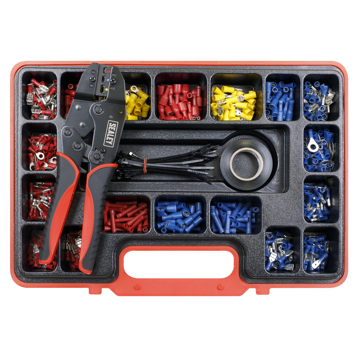 Sealey AK386 Ratchet Crimping Tool Kit 552pc