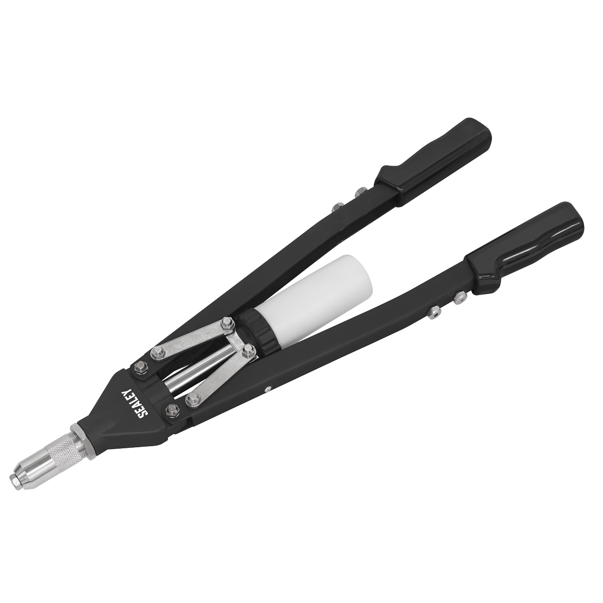 Sealey AK3981 Heavy-Duty Long-Arm Riveter with Collection Bowl