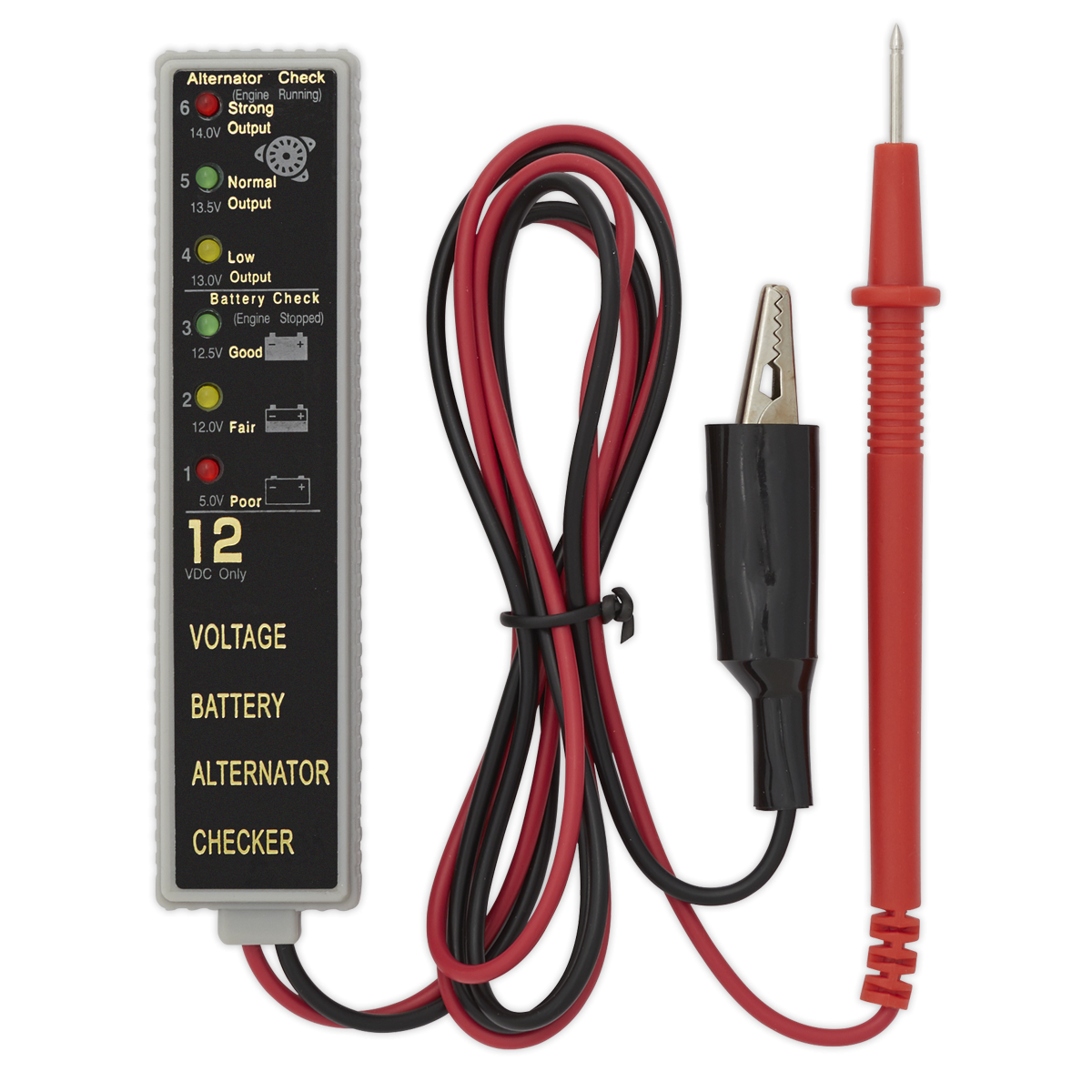 Sealey AK400 LED Battery & Alternator Tester 12V