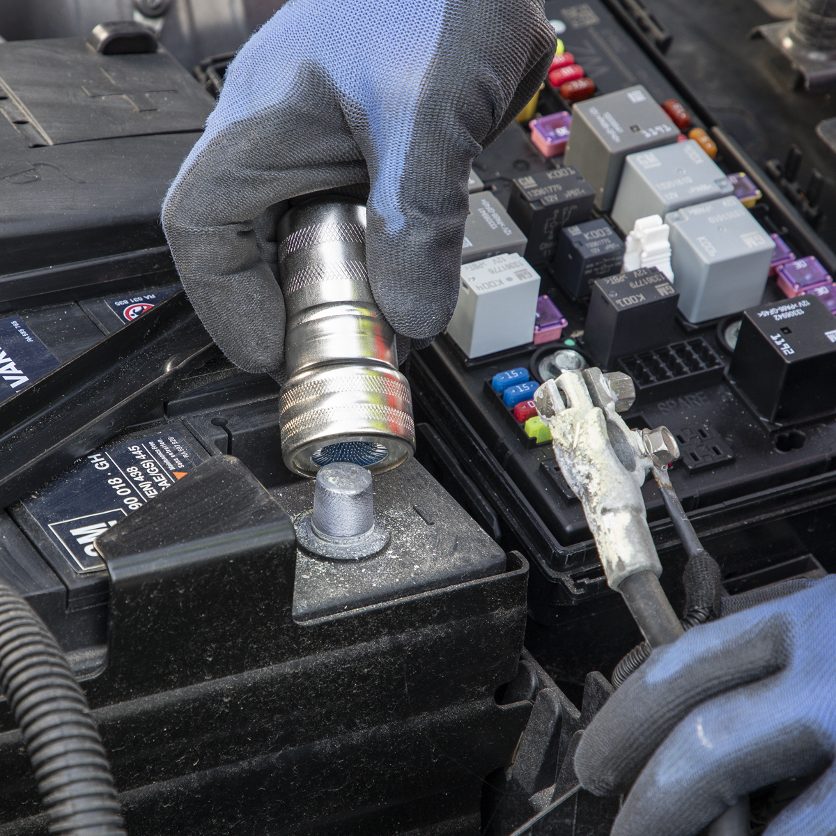 Sealey AK417 Battery Post & Terminal Cleaner