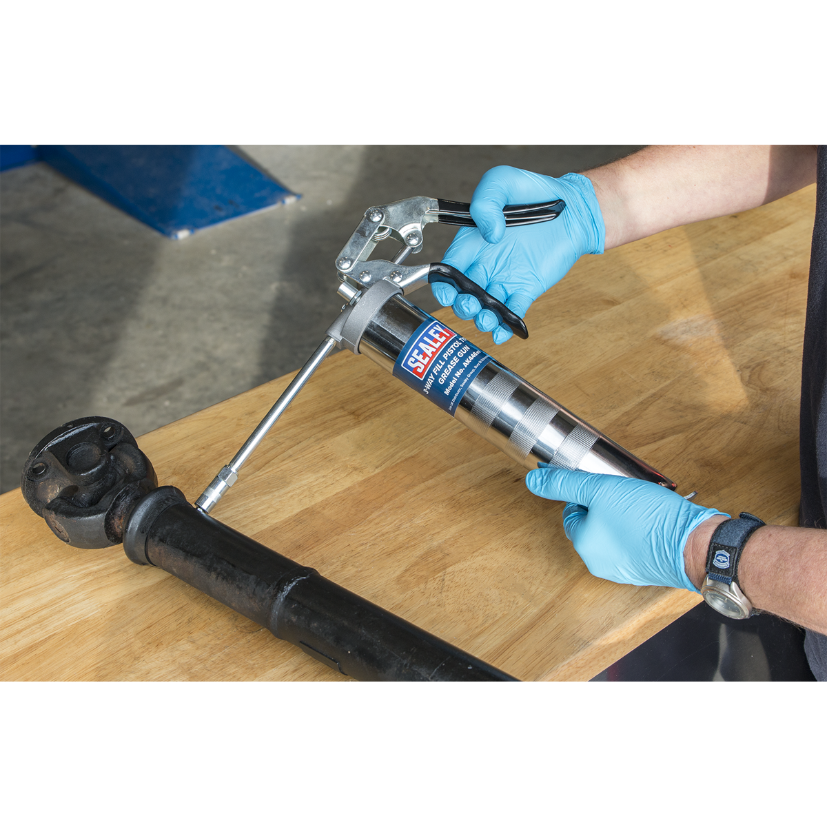 Sealey AK446 3-Way Fill Pistol Grip Grease Gun