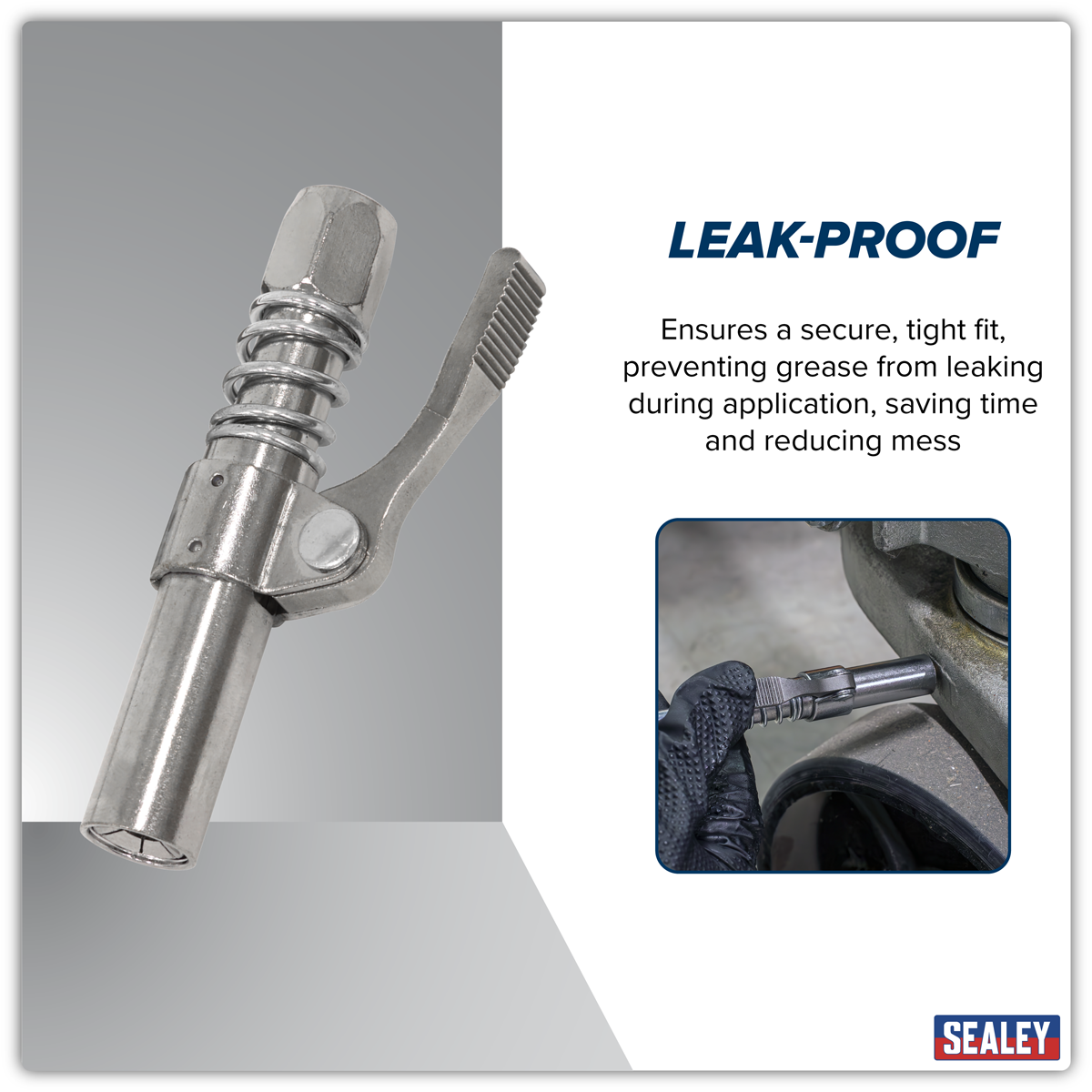 Sealey AK452 Single Handle Grease Gun Coupler