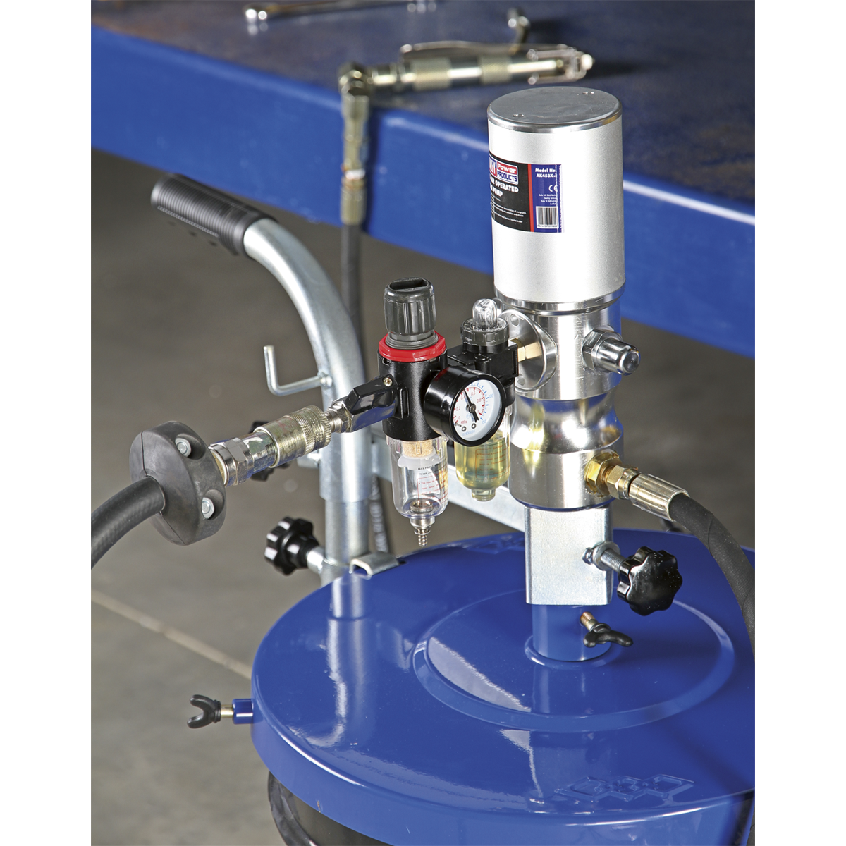 Sealey AK453X Air Operated Grease Pump 50kg