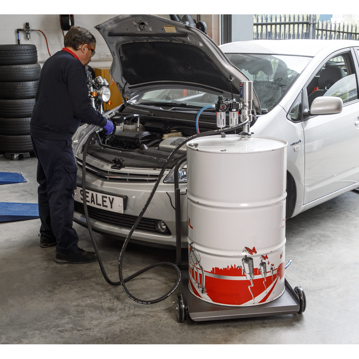 Sealey AK4561D Air Operated Oil Dispensing System