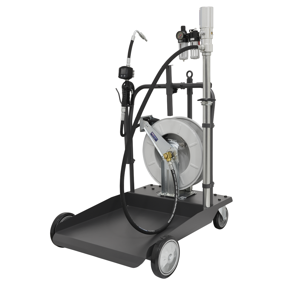 Sealey AK4562D Air Operated Oil Dispensing System with 10m Retractable Hose Reel