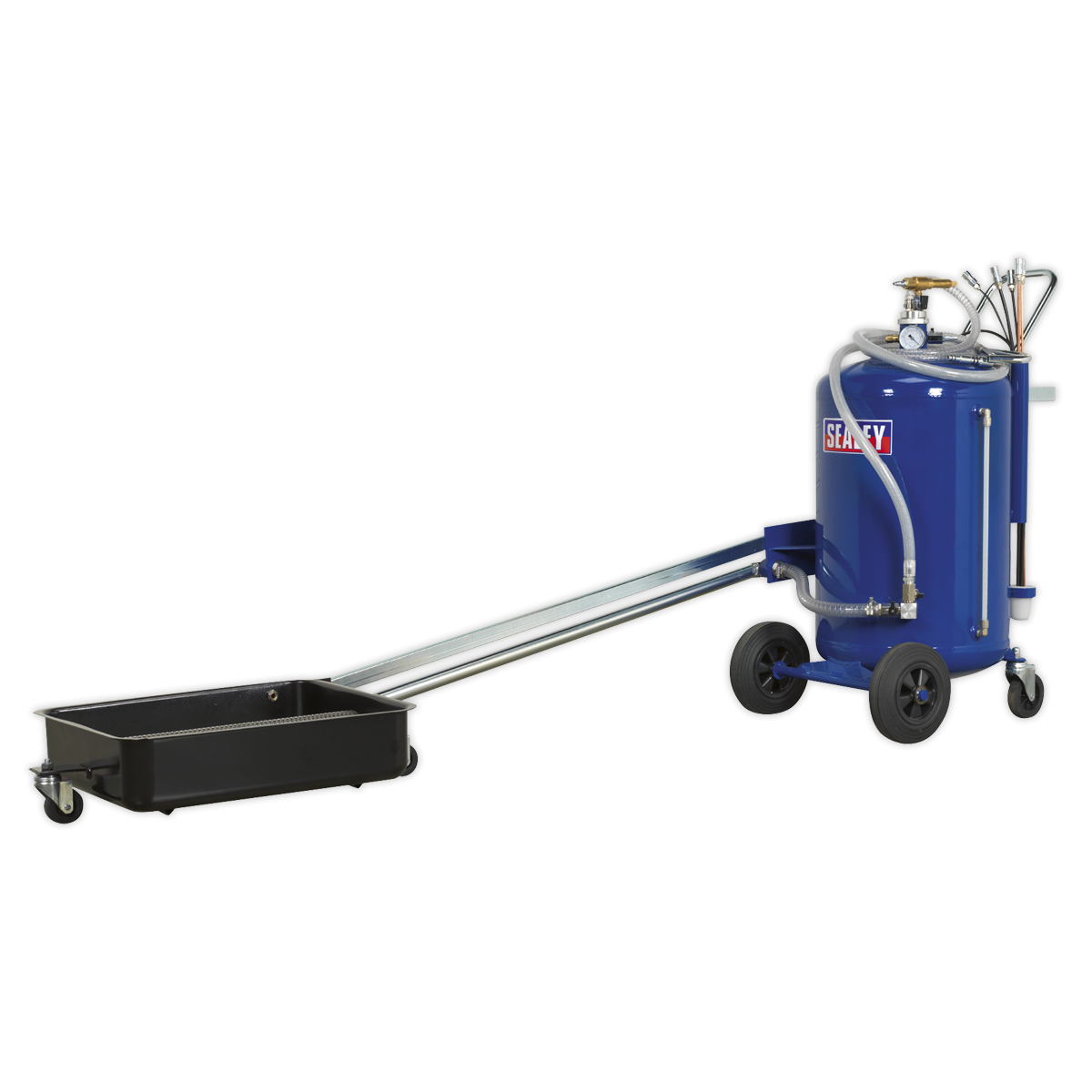 Sealey AK462DX Cantilever Air Discharge Mobile Oil Drainer with Probes 80L