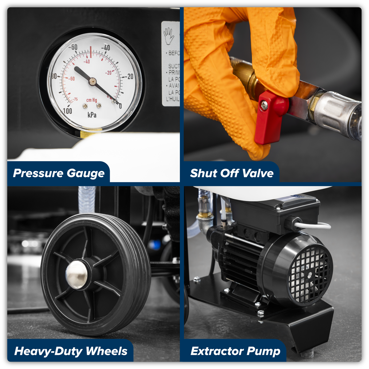 Sealey AK466D Mobile Oil Extractor 12L