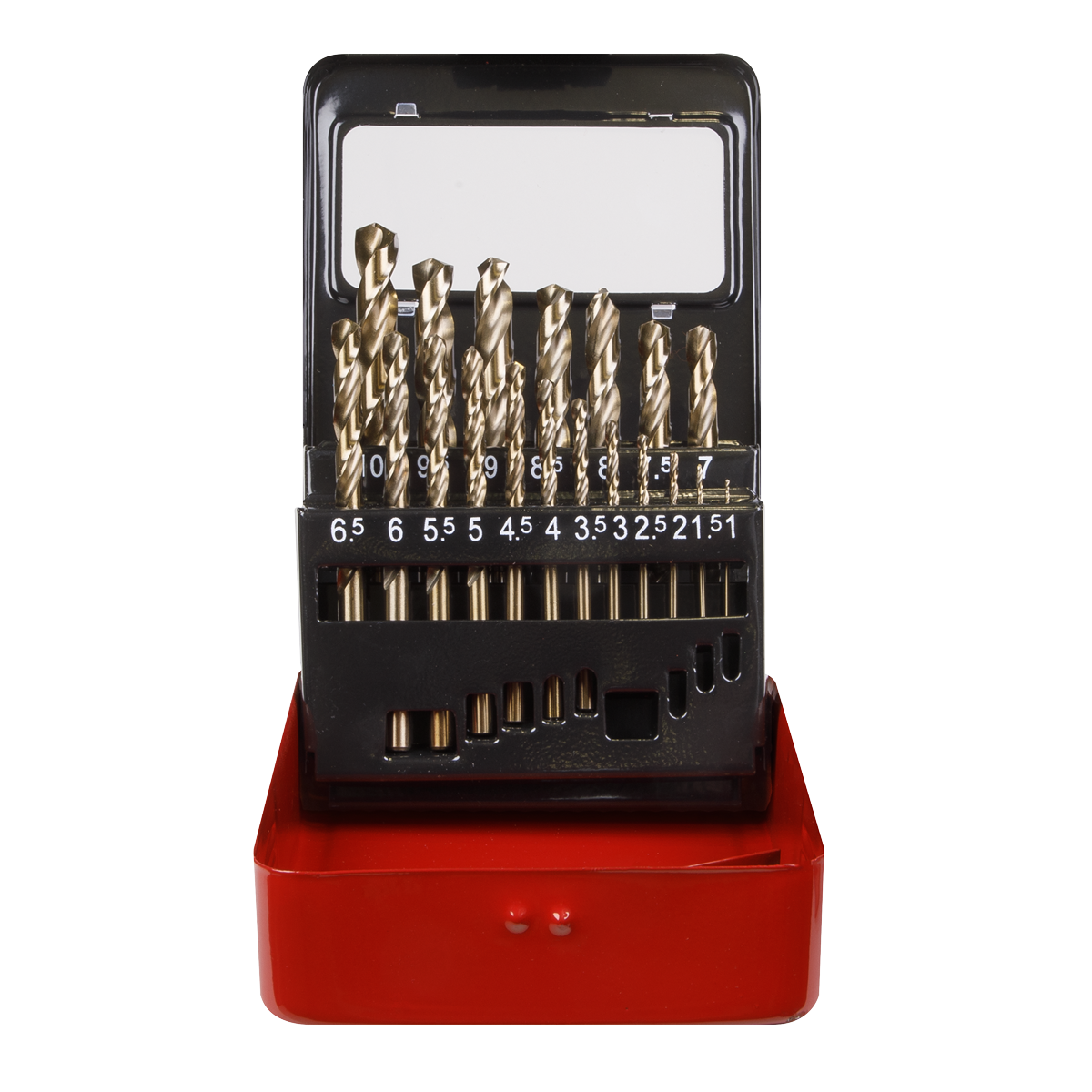 Sealey AK4701 HSS Cobalt Fully Ground Drill Bit Set 19pc