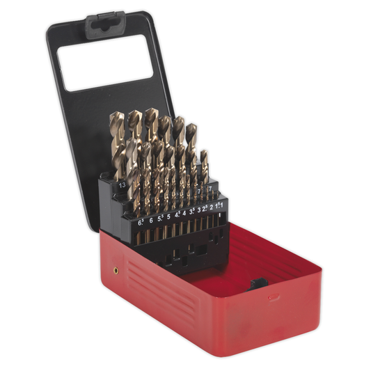 Sealey AK4702 HSS Cobalt Fully Ground Drill Bit Set 25pc