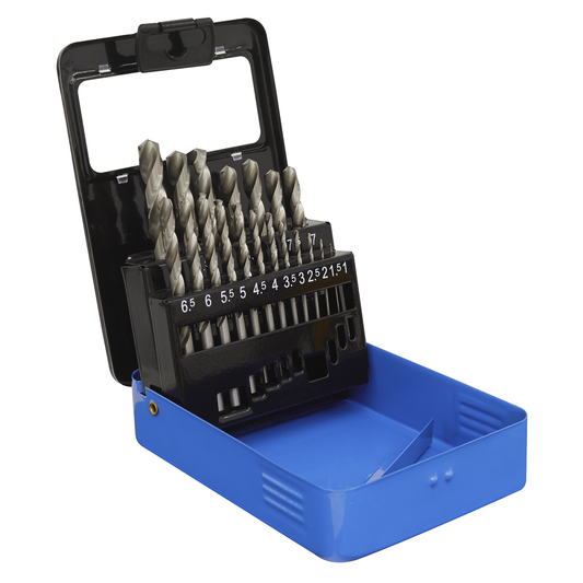 Sealey AK47191 HSS Fully Ground Drill Bit Set 19pc