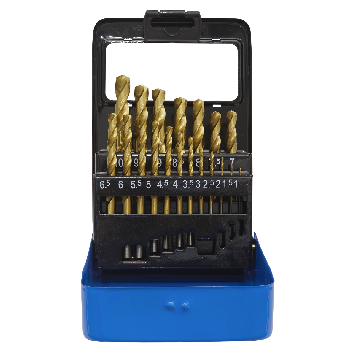 Sealey AK4719 HSS Fully Ground Drill Bit Set 19pc - DIN 338