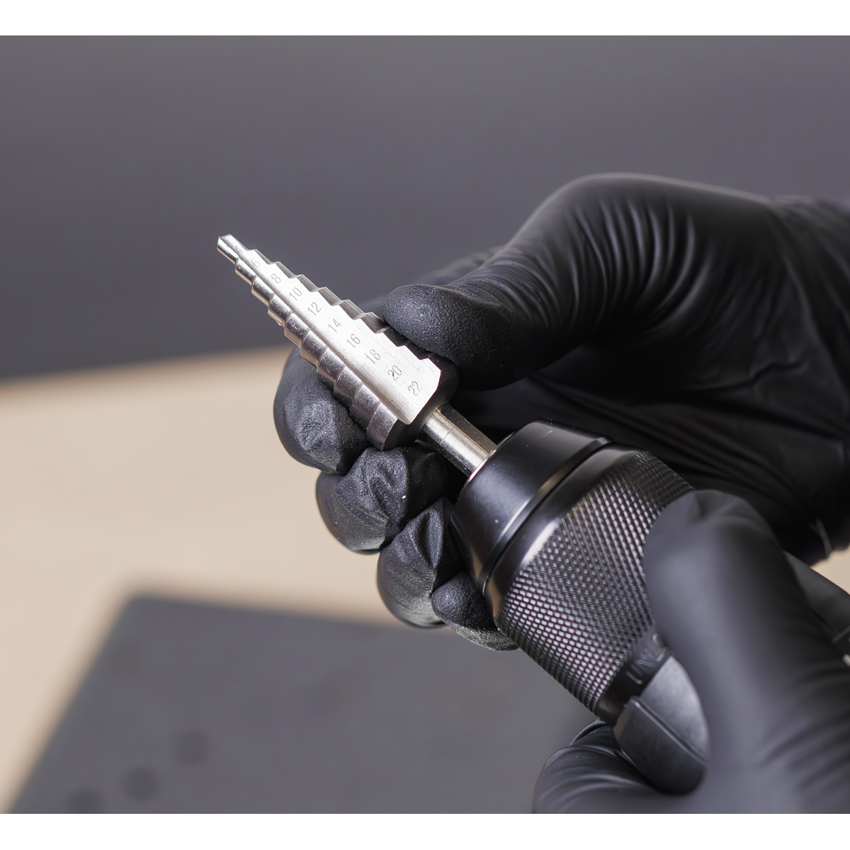 Sealey AK4744 Straight Flute HSS 4341 Step Drill Bit 4-22mm