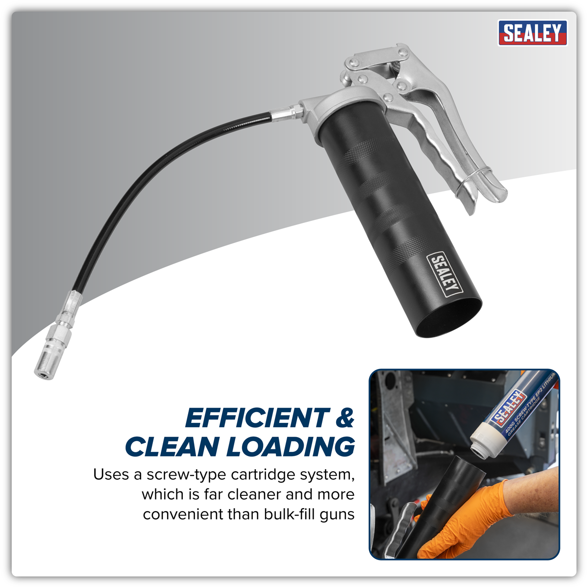 Sealey AK53 Pistol Style Screw-Type Grease Gun
