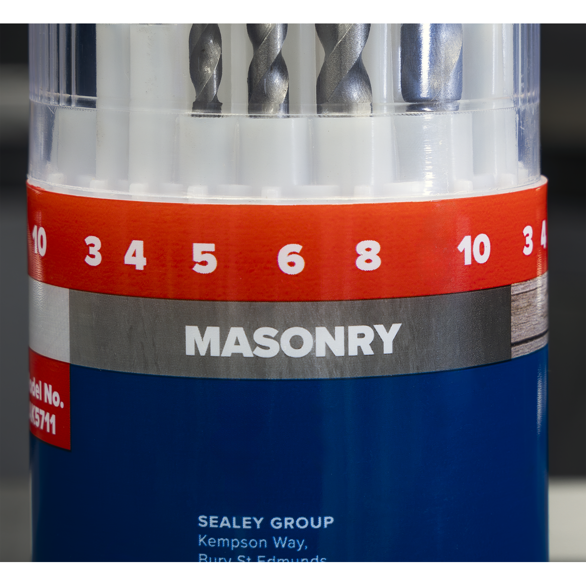 Sealey AK5711DB Combination Drill Bit Sets - Display box of 6