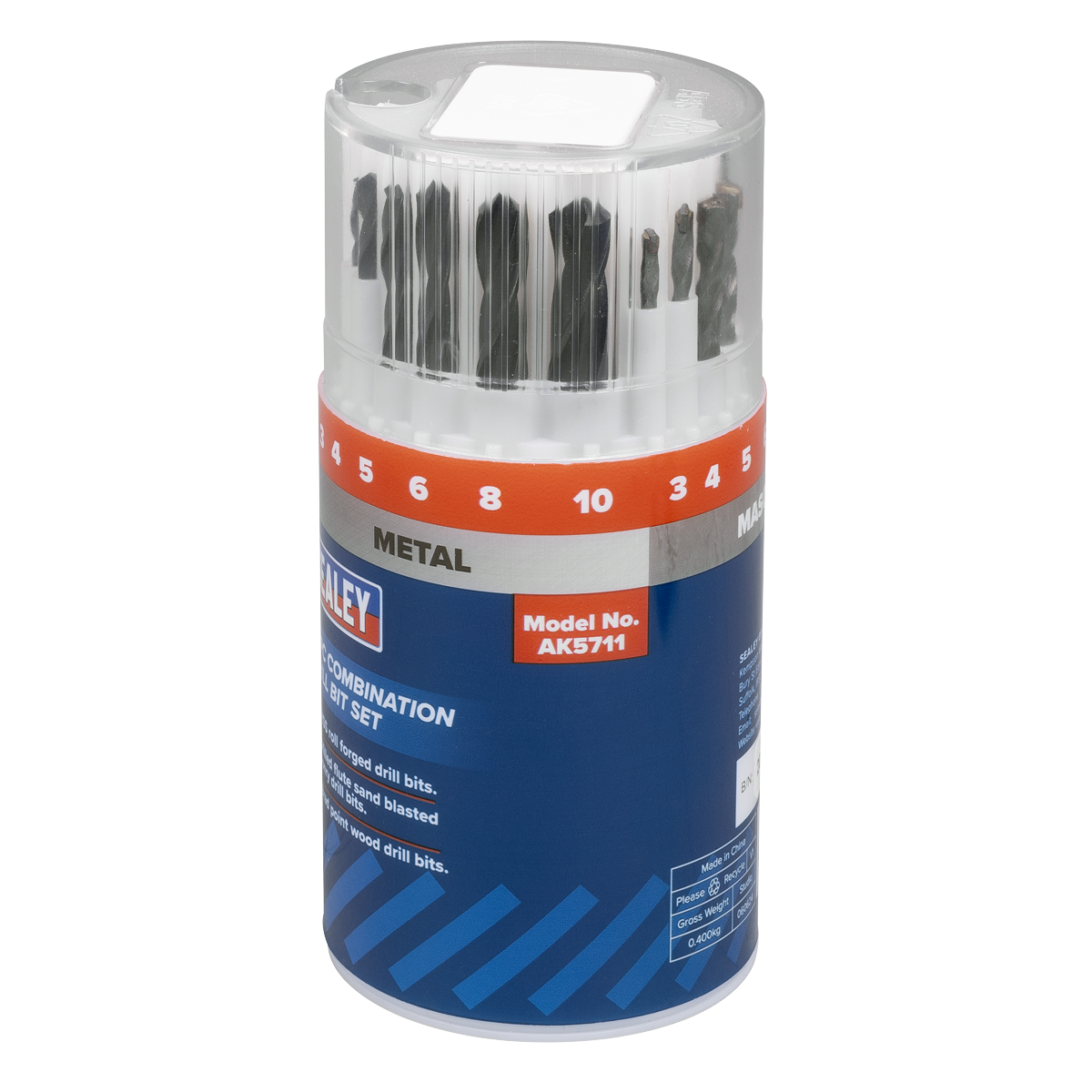 Sealey AK5711 Combination Drill Bit Set 18pc