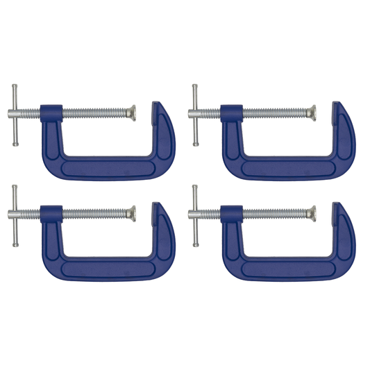 Sealey AK60044 G-Clamp Set 100mm 4pc