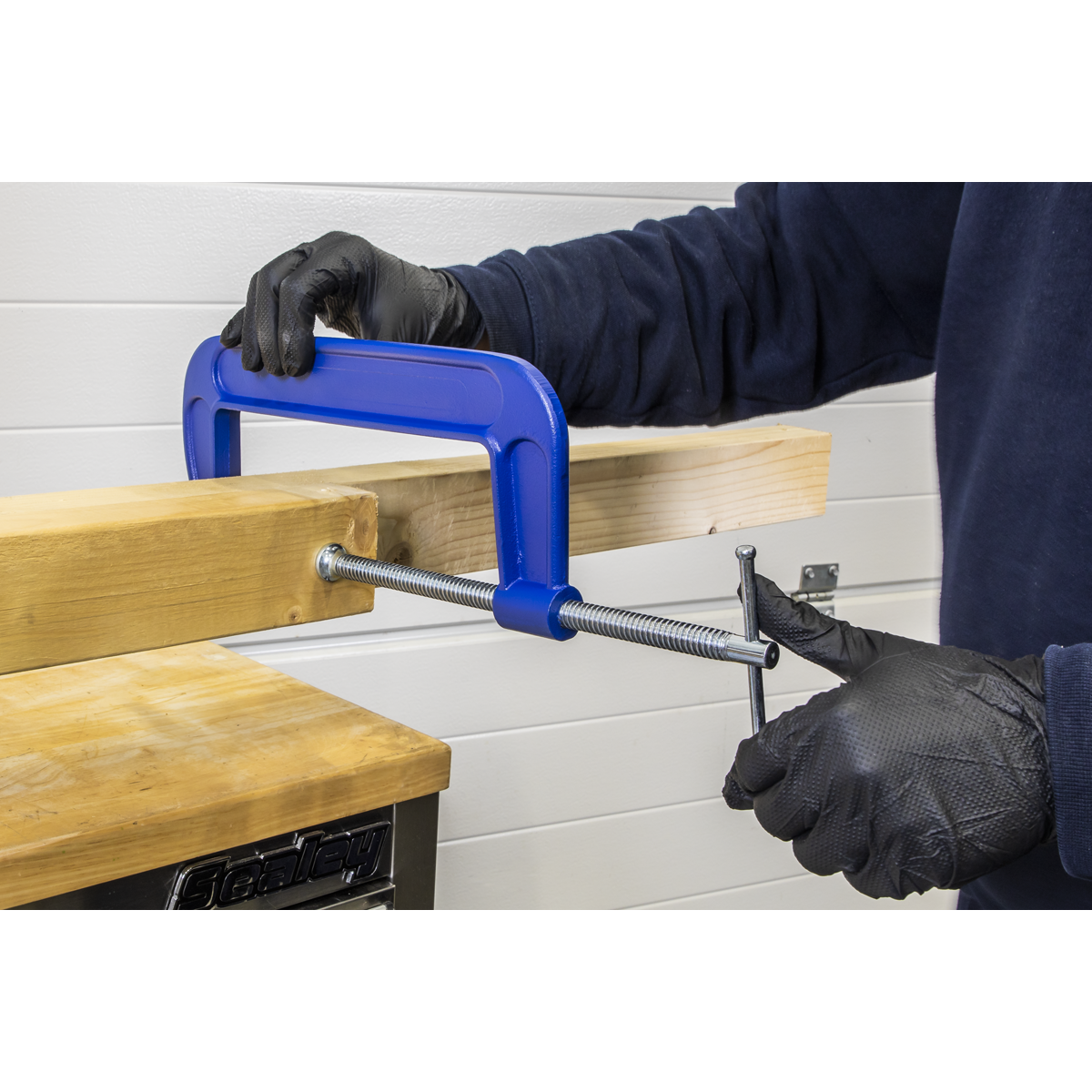 Sealey AK60084 G-Clamp Set 200mm 4pc