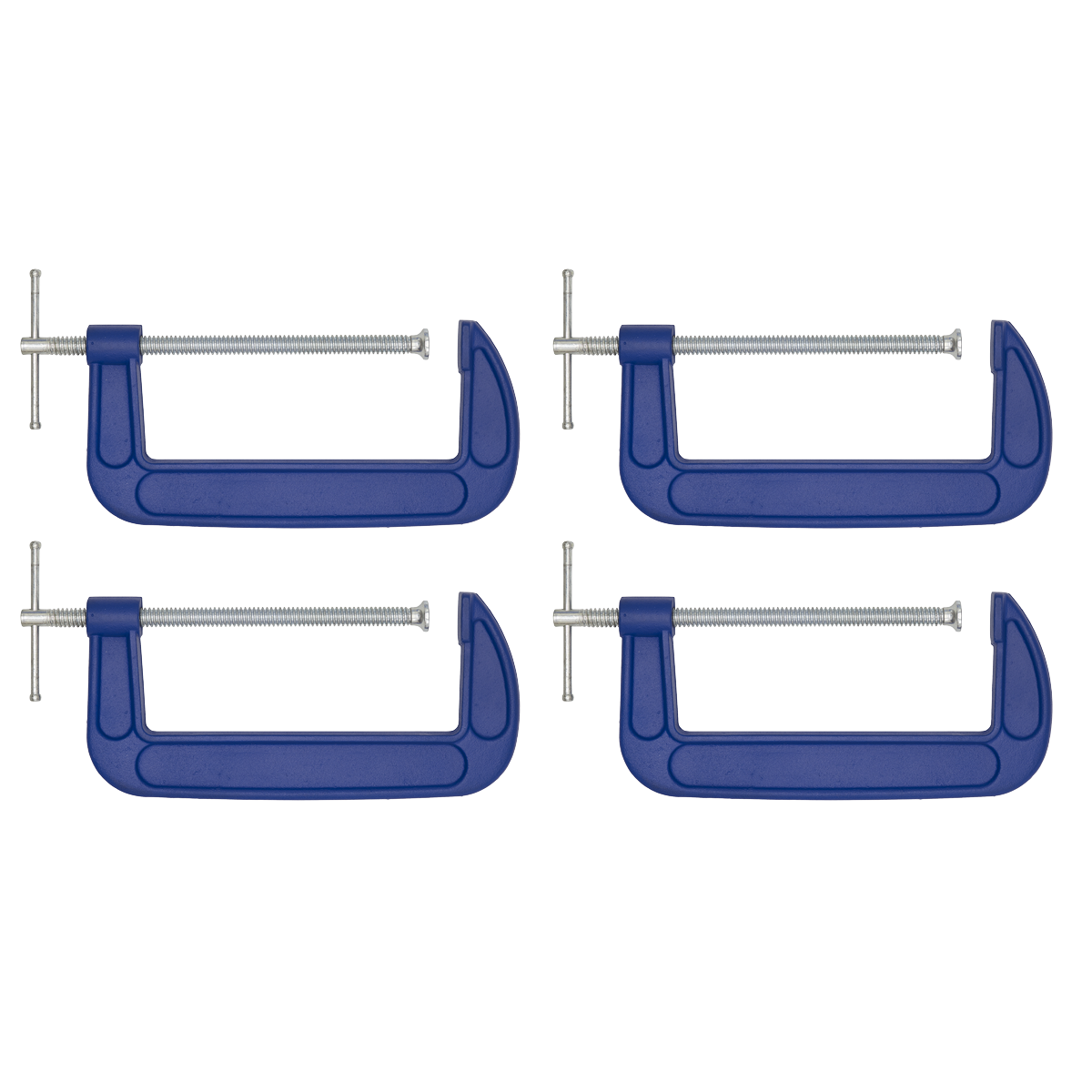 Sealey AK60084 G-Clamp Set 200mm 4pc