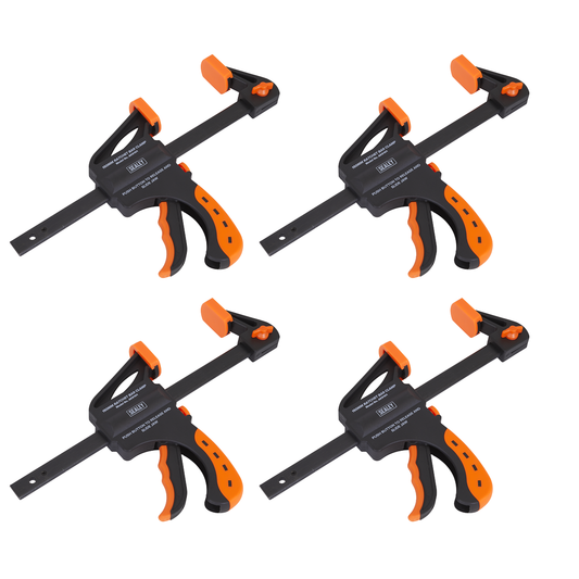 Sealey AK61014 Ratchet Bar Clamp Set 150mm 4pc